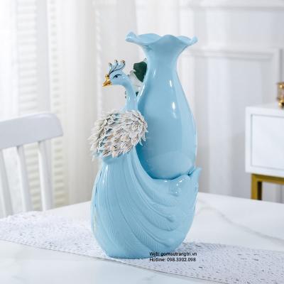 Bình Cắm Hoa Chim Công - sản phẩm trang trí nhà cửa độc đáo